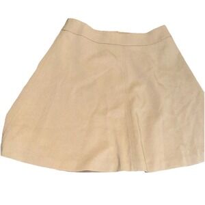 Women's Loft Khaki Fit And Flare Skirt Size 00 Lined, Zip Closure